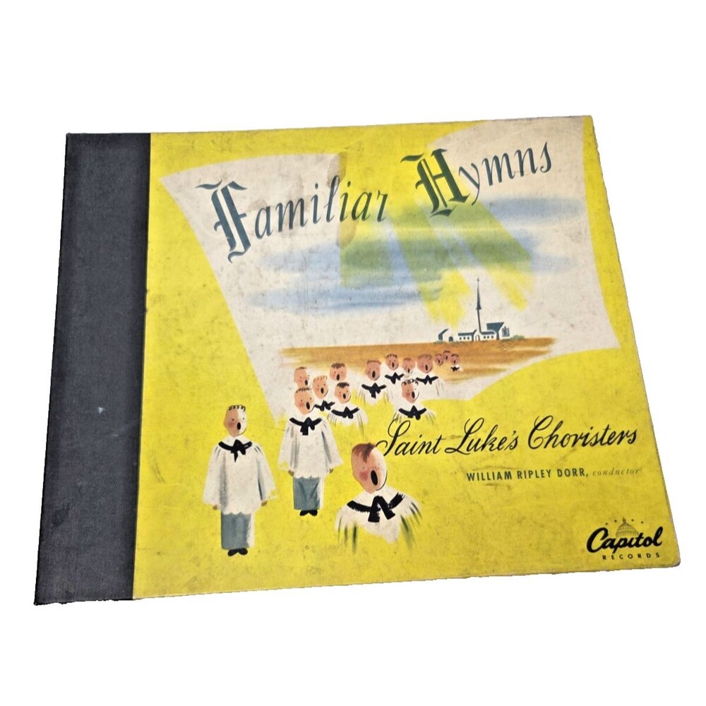 Vintage Familiar Hymns St Luke’s Choristers Vintage Vinyl Set of 4 Records